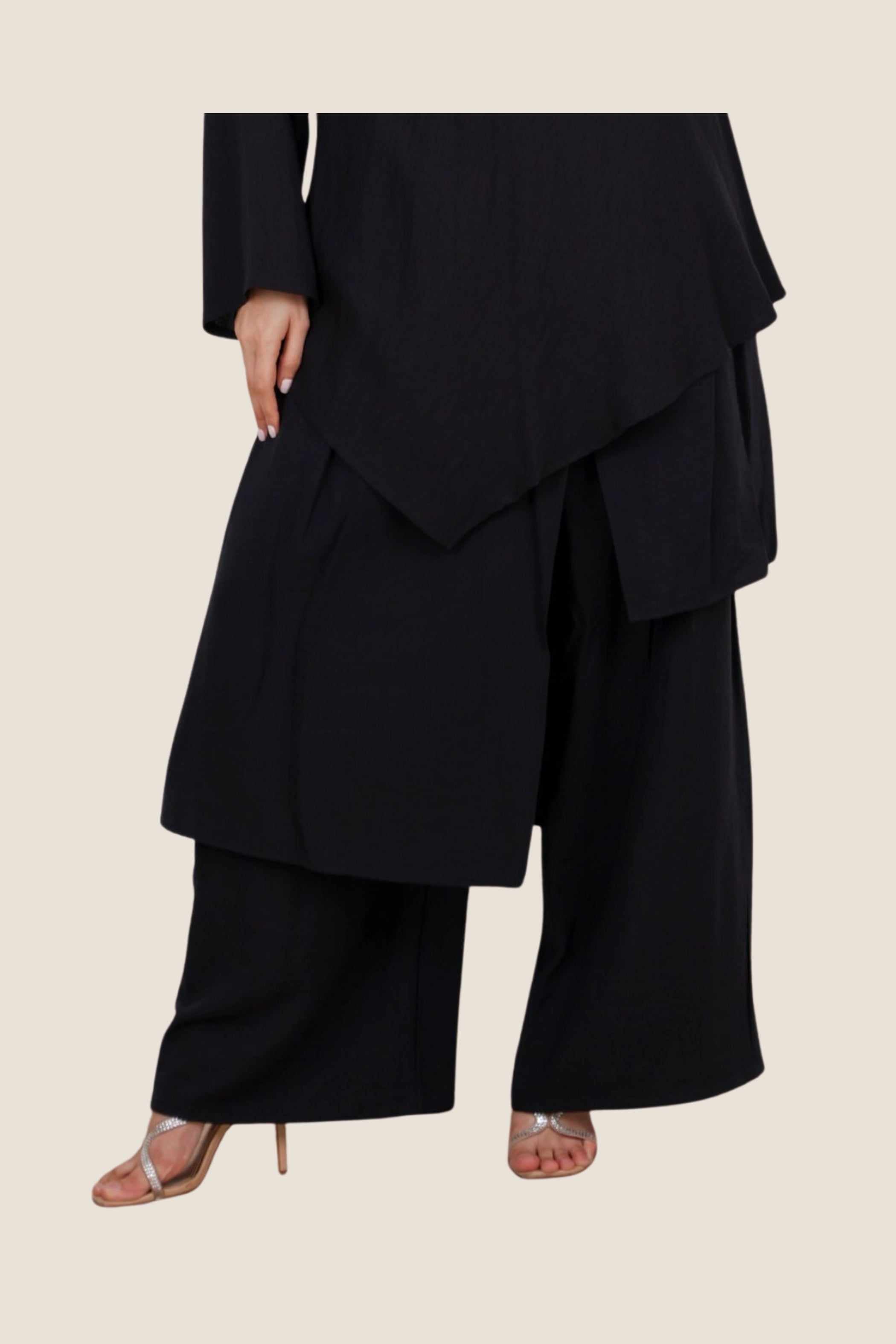 Haroof Palazzo Black