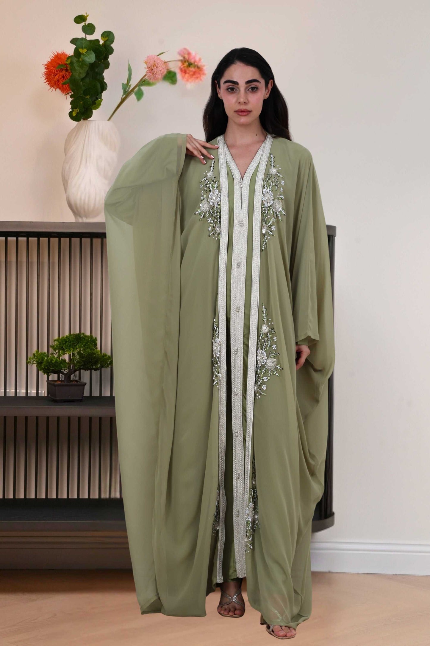 Jazmin Kaftan in Olive