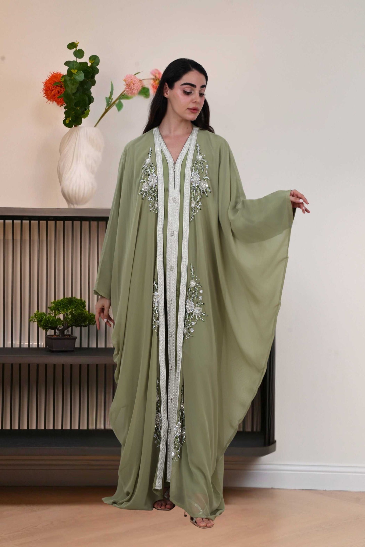 Jazmin Kaftan in Olive