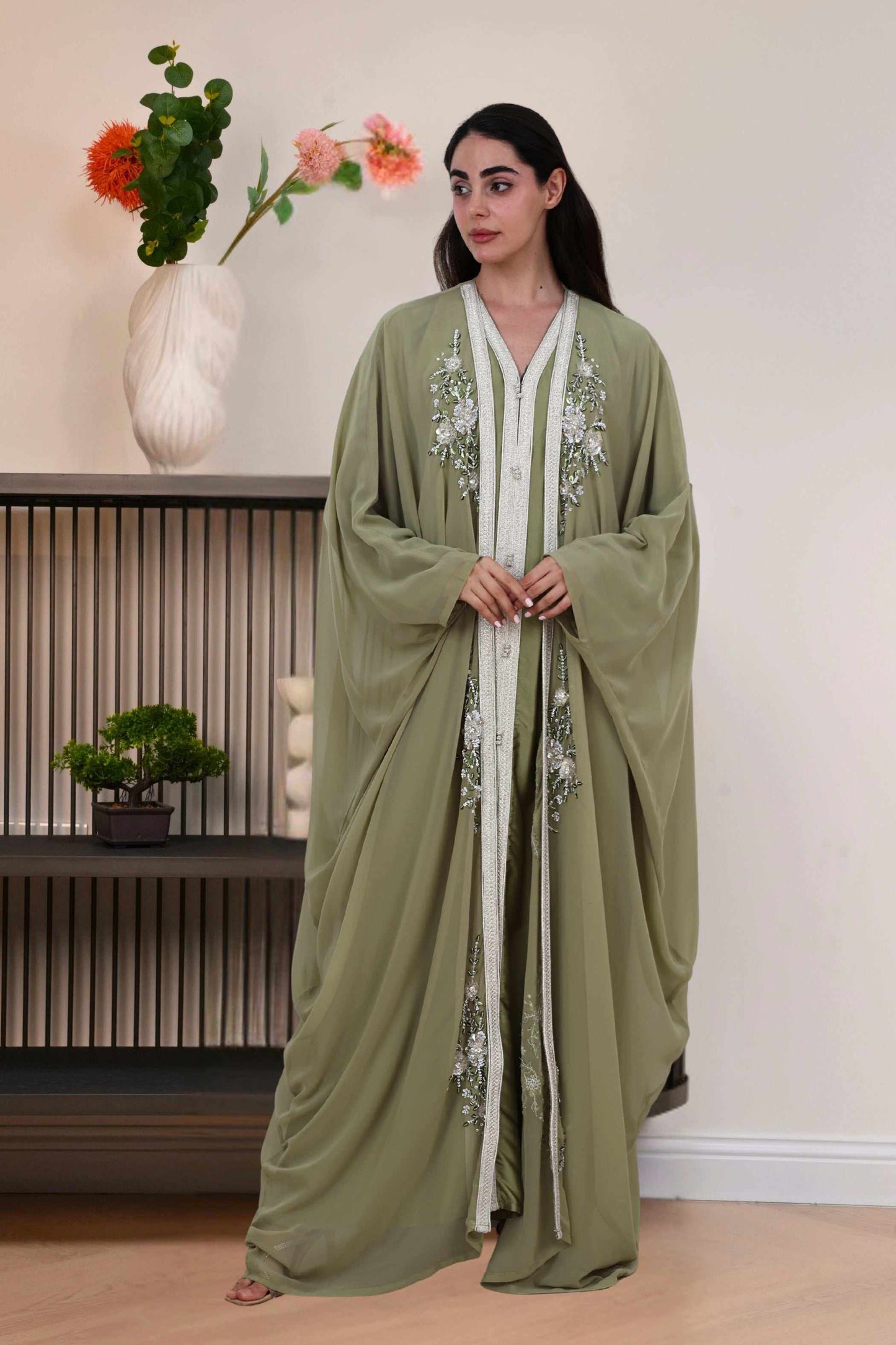 Jazmin Kaftan in Olive