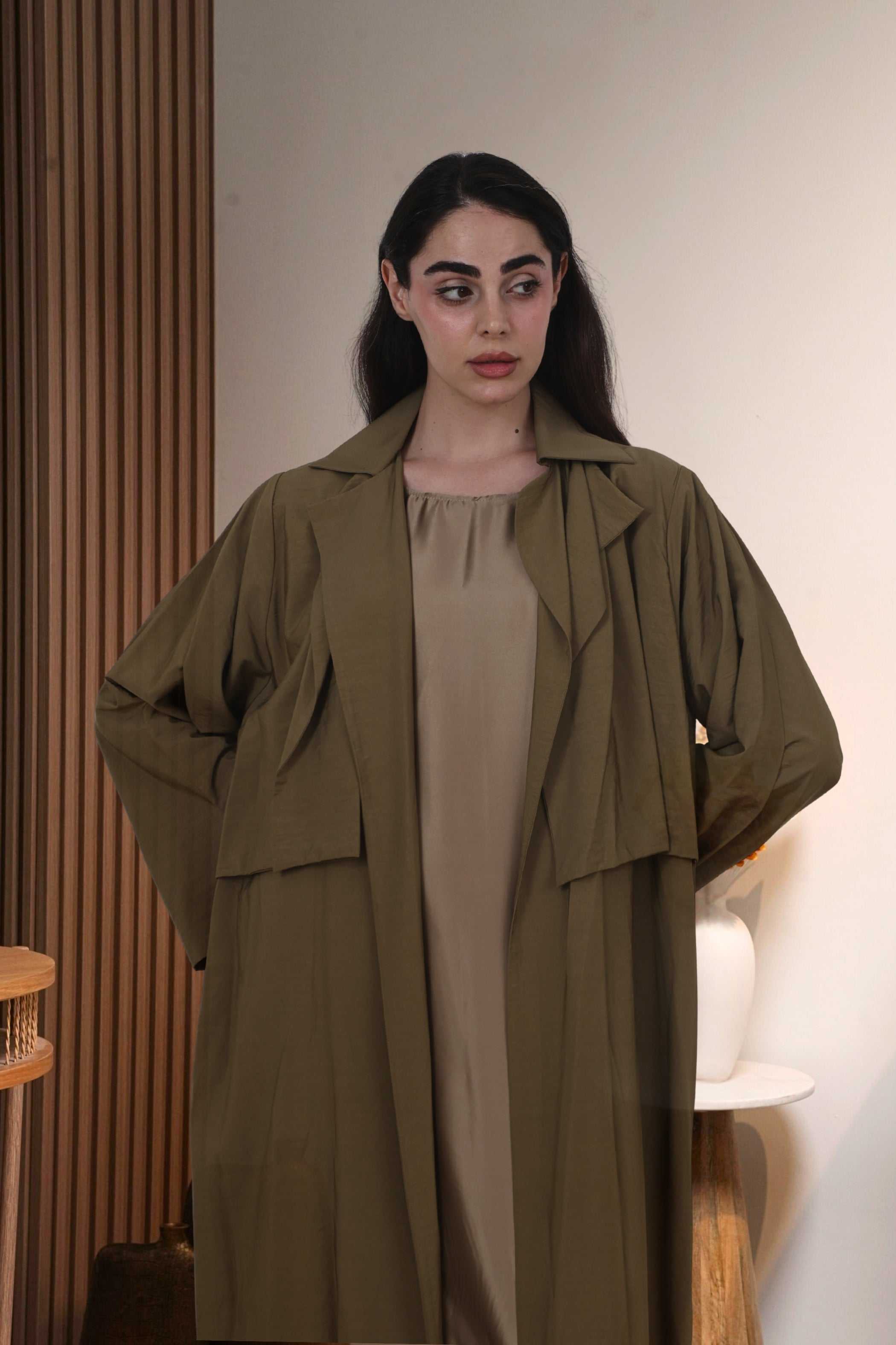 Trench Coat in Khaki
