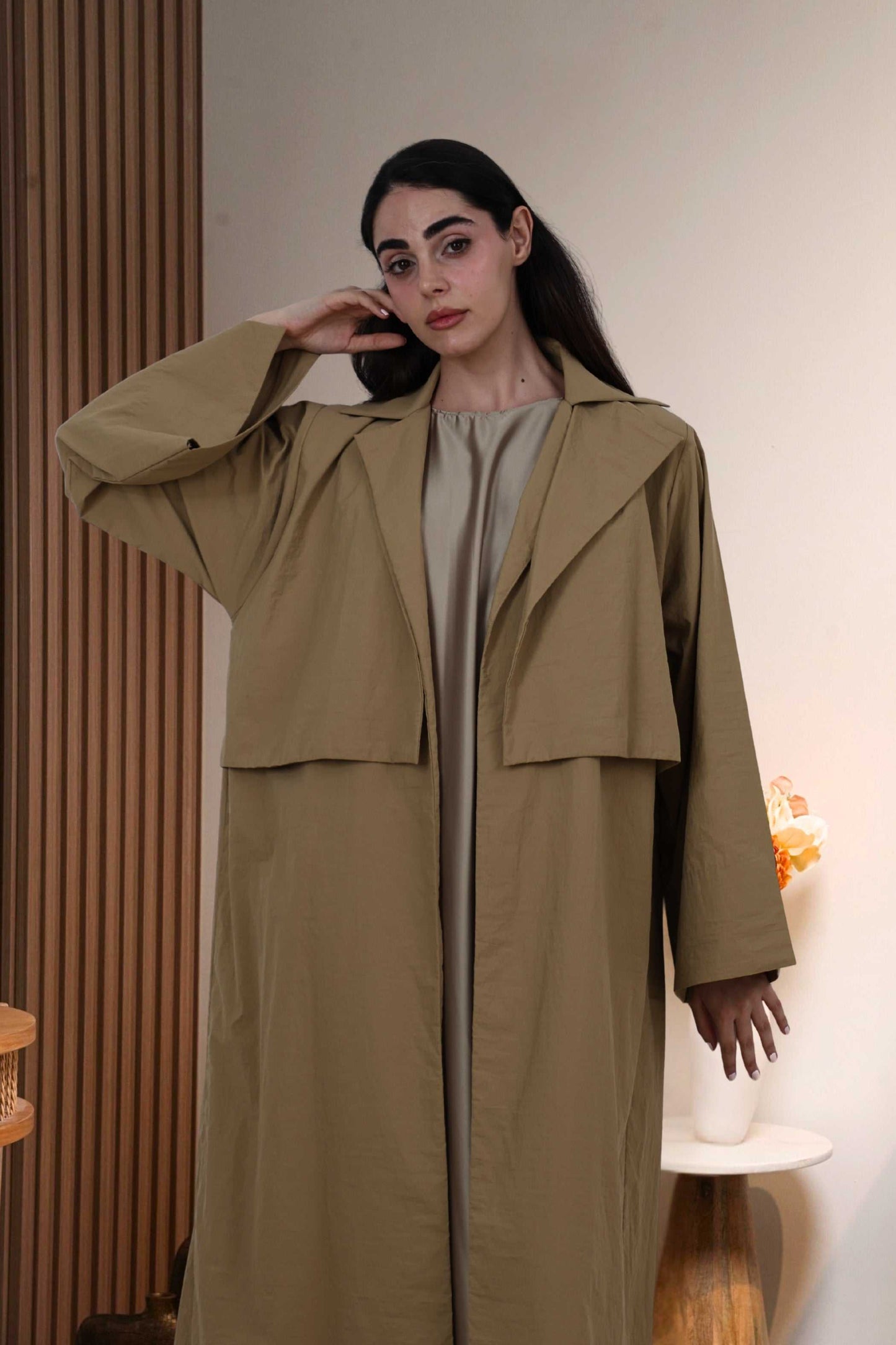 Trench Coat in Beige