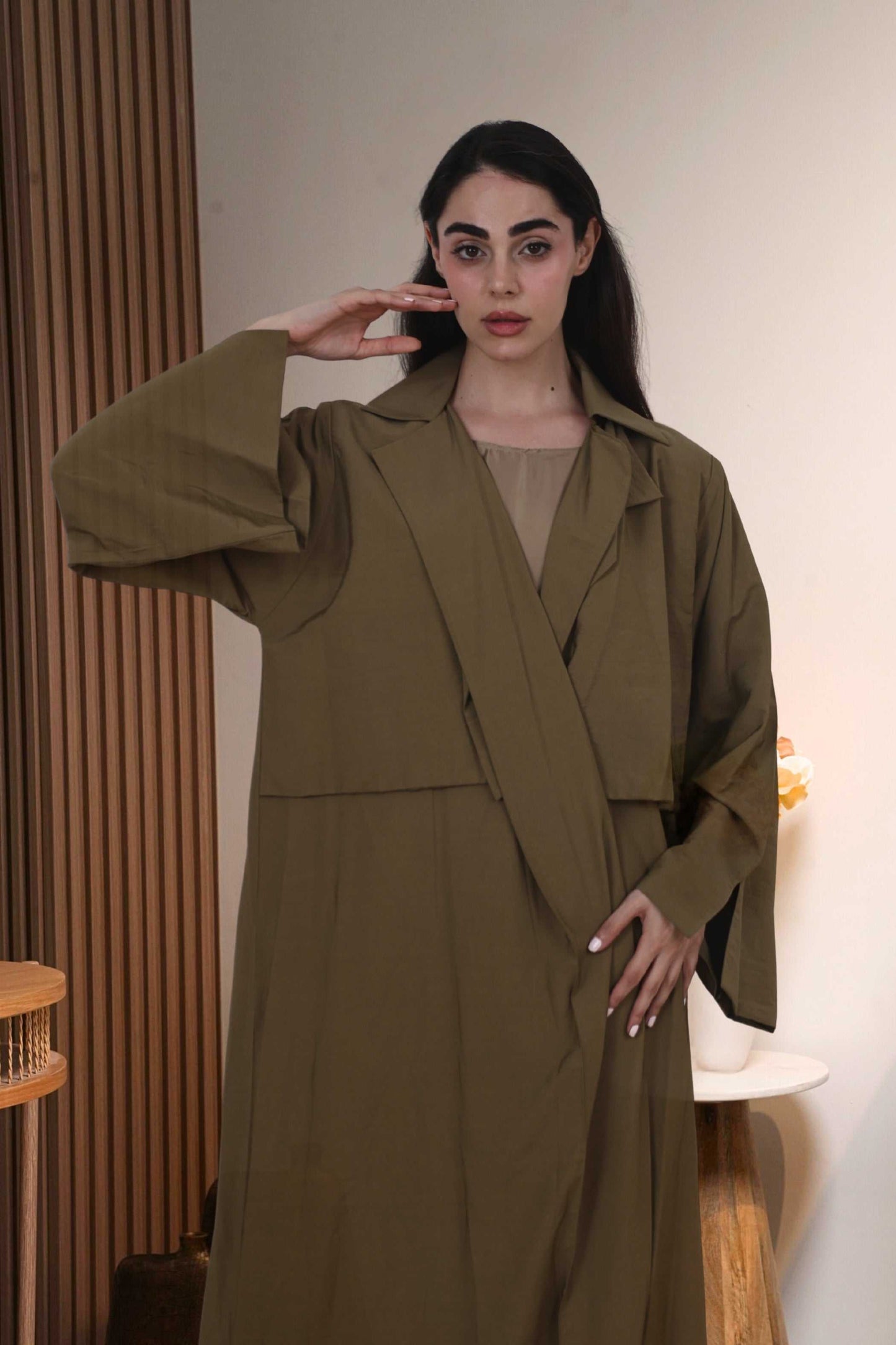 Trench Coat in Khaki
